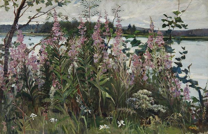 womensart1's tweet photo. Summer in Finland, c. 1890 by Amélie Lundahl  #womensart https://t.co/kGhaH5c5H4