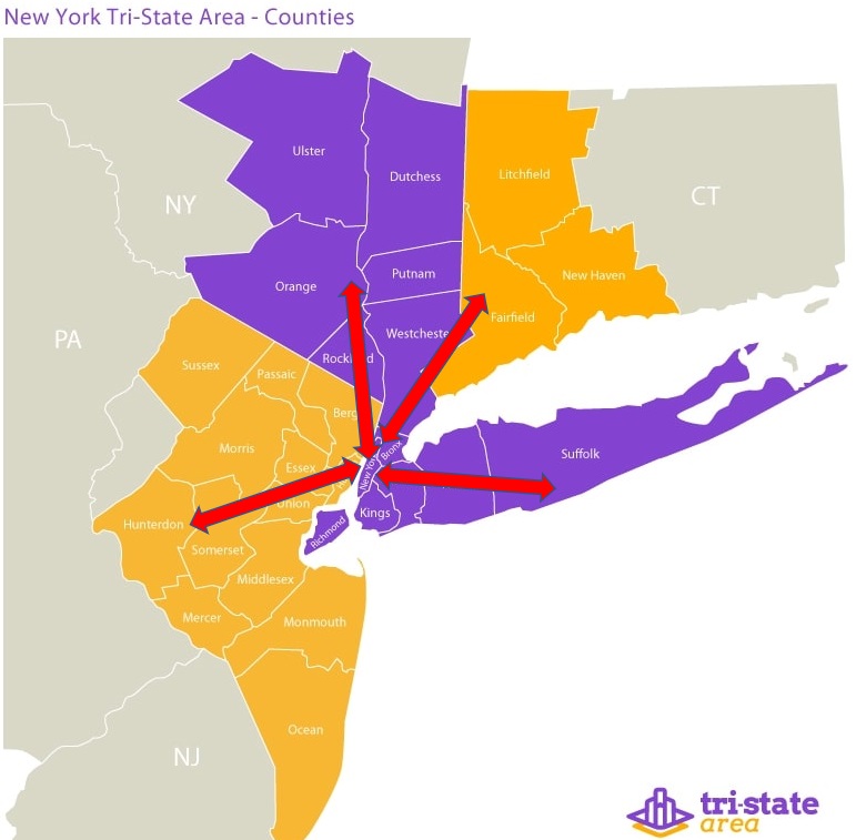 It's important to understand that COVID19 mainly affects large urban areas and their interconnected suburbsThe perfect example is the NY, NJ, CT Tri-State areaThese counties are all interconnected by millions of people commuting into NYC every day