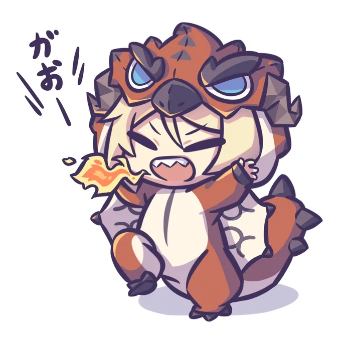 Monster Hunter Ifrit or is she the monster? 

#Arknights #明日方舟
 #アークナイツ 