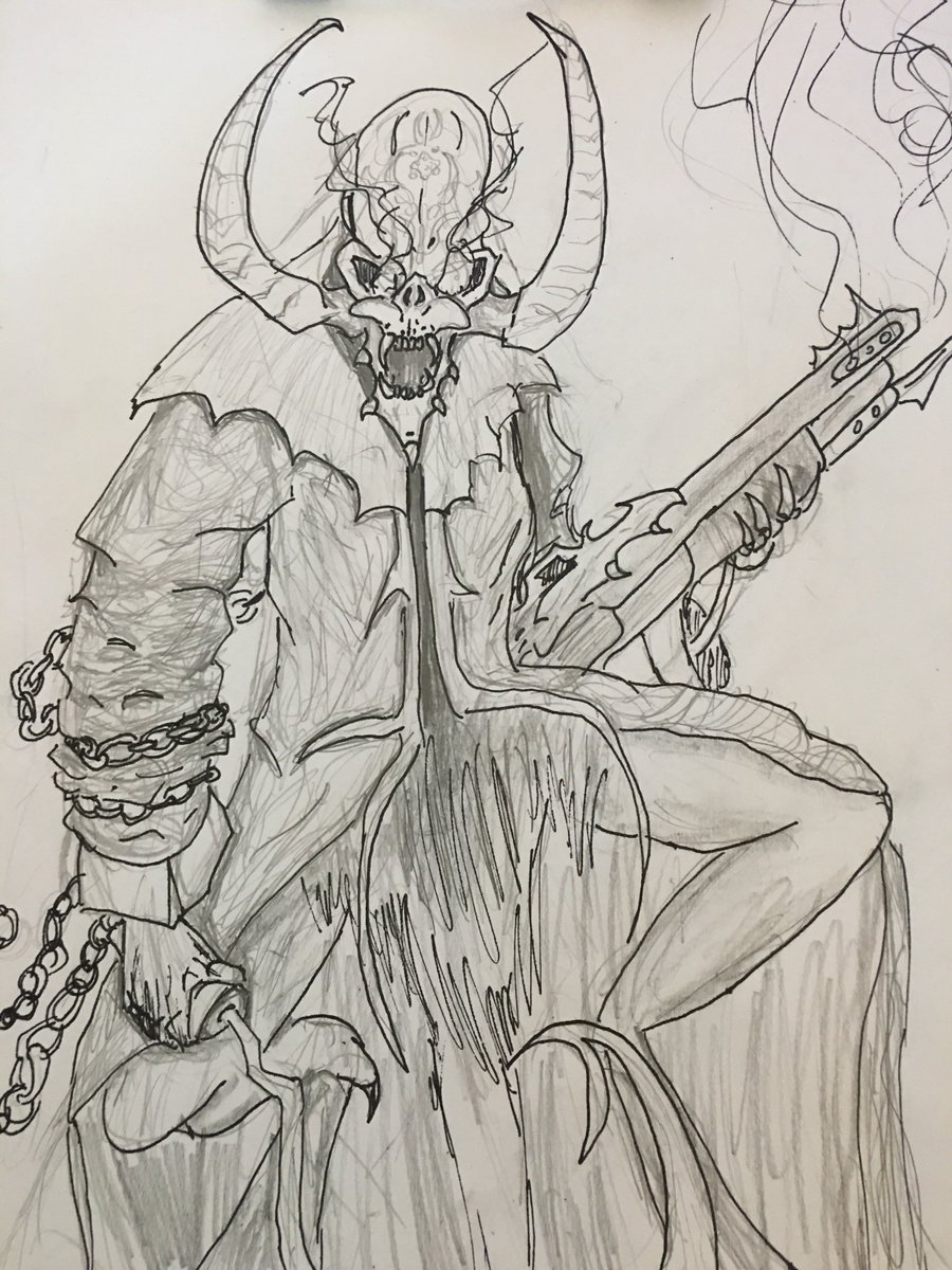 MrPuddins's tweet photo. Drawing from last night. 

With #SteamSpell season 2's all narrative premiere tonight, it's important to remind the Star-Touched that Devil Muertos still looms in the shadows. https://t.co/SrwivBDCdH