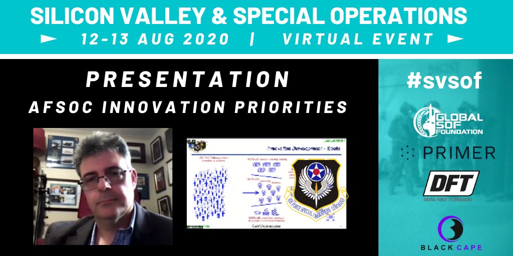 GlobalSOF's tweet photo. Our last presentation today was Mr. Todd Wieser from AFSOC--he talked about the extensive #innovation efforts taking place at Air Force Special Ops Command. #AFSOC #svsof @AFSpecOpsCmd https://t.co/EH5zcQUEHy