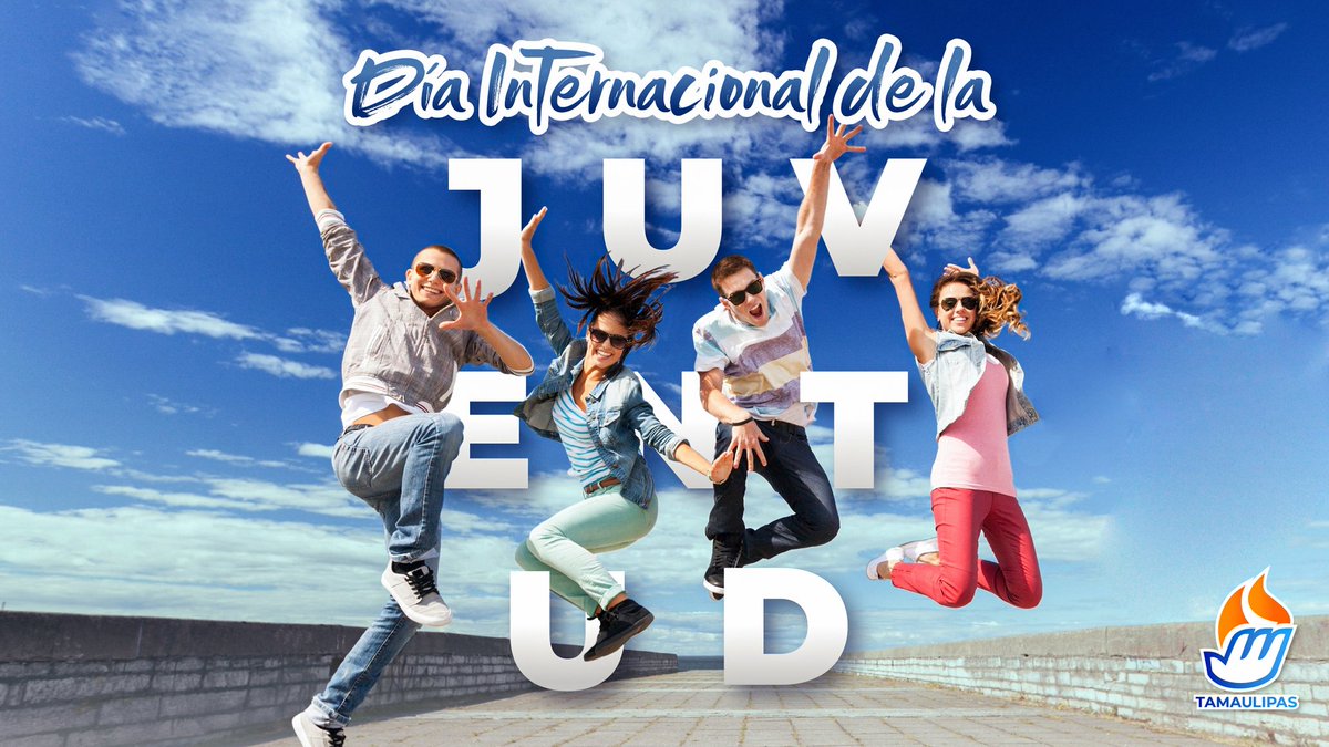 AJTamaulipasMx's tweet photo. Hoy celebramos el “Día Internacional de la Juventud” que tiene como principal propósito promover la participación, espacios y la resolución de problemáticas que viven día a día la juventud para fomentar un mejor futuro.

#AJTamaulipas #JóvenesEnAcción #SigamosEnAcción #Tamaulipas https://t.co/N99uXx7ny5