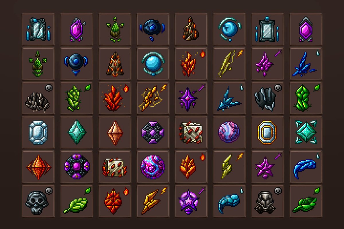 2d Game Assets Magic Gems Pixel Art Icons Icons Pixelart Exclusive Asset T Co Cwcy39kbwt Craftpix Gamedev Gameassets Indiedev T Co Juewhinwkr