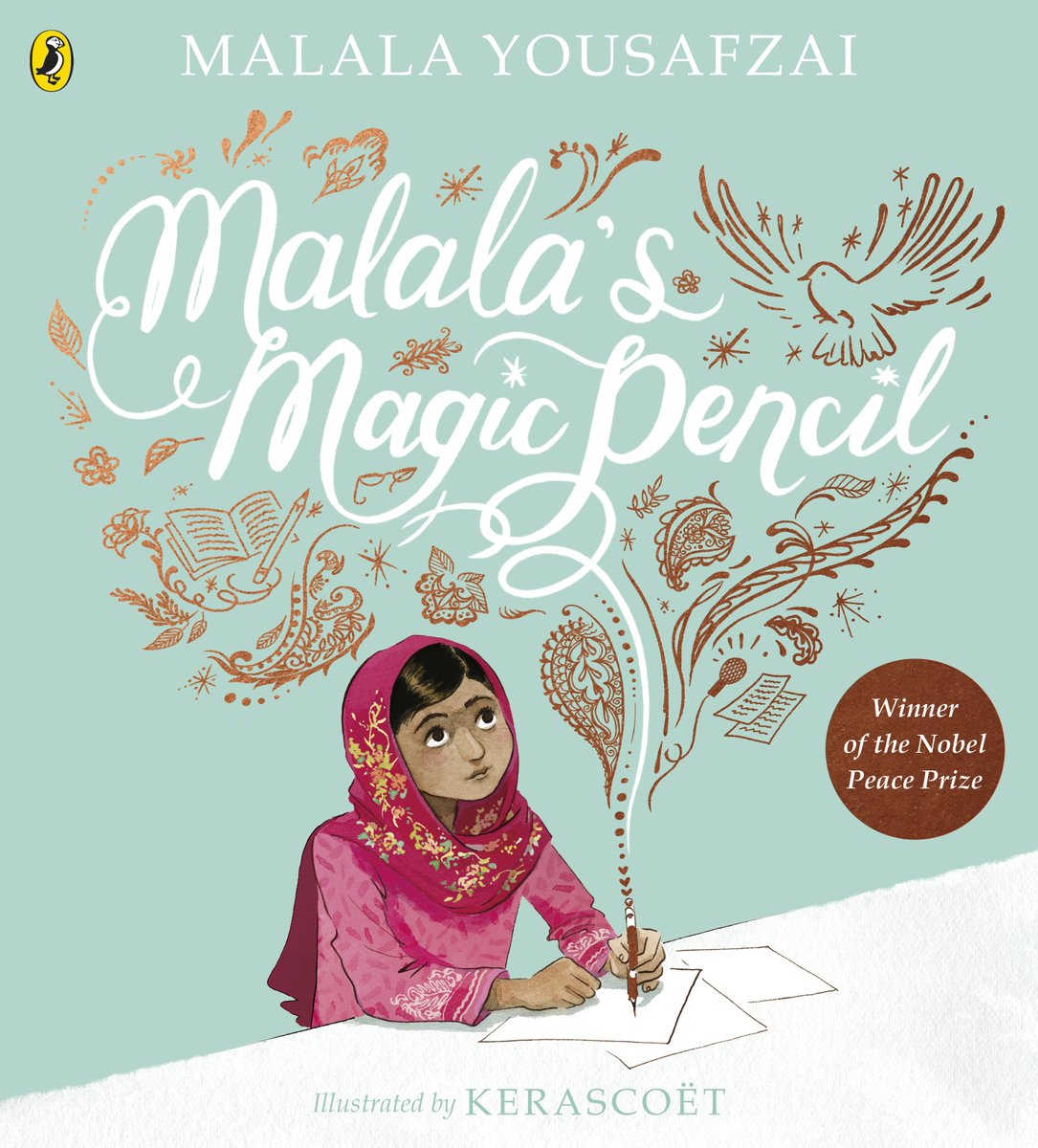 Here's a lovely picture book by education activist  @Malala with engaging illustrations from  #Kerascoet that tell "...the true story of one girl's wish for a better world."