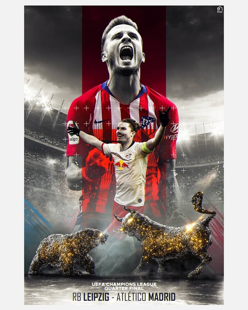 Atletico Madrid x RB Leipzig  UCL Match-day Design

#SaúlÑíguez #MarcelSabitzer #RBLeipzig #atleticomadrid #UCL #Madrid #Football #CL #ChampionsLeague #S7GRZ #S7Graphics #S7Desgins #S7Art instagr.am/p/CDzI0fPFP4n/