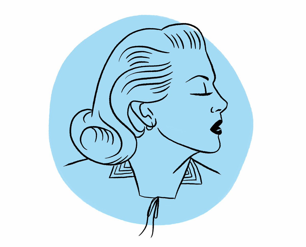 Here is my illustration of Lana Turner, the star of the day on  @TCM today for Summer Under the Stars!