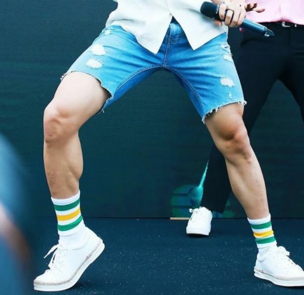 Let's check his perfect legs