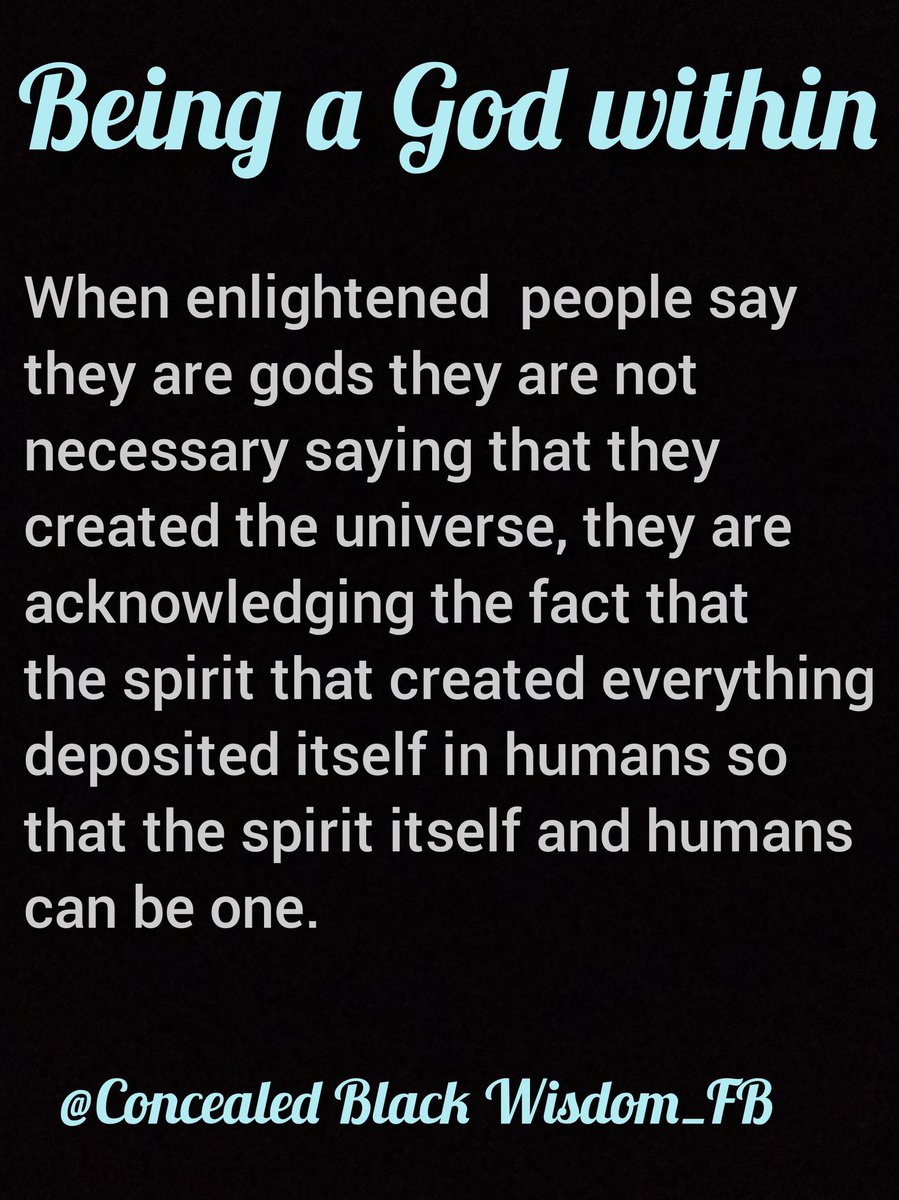 AncientBlackHi2's tweet photo. Christians will agree that God made man in his image but then get mad when people say they are gods. Is your image not you? When you stand in front of a mirror who do you see?

[Follow page on Facebook] https://t.co/2WsBBqUugu