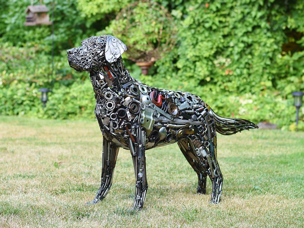 Who really likes steampunk animals?(Sculpture by Brian Mock)