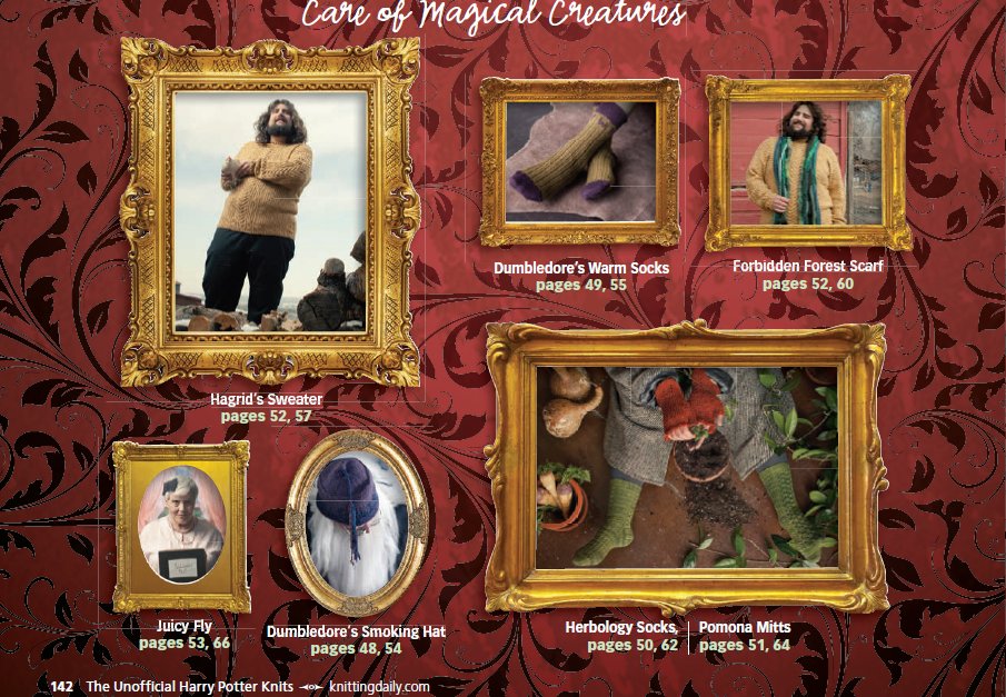 JsonJul's tweet image. Сама не могу поверить, что откопала это - журнал со схемами для вязания, милыми мини-интервью, волшебным оформлением, интересными идеями... и все по Гарри Поттеру! Варежки с заклинаниями, мантия невидимости, шапочка Дамблдора... - только. где. найти. время. повязать что-нибудь?!