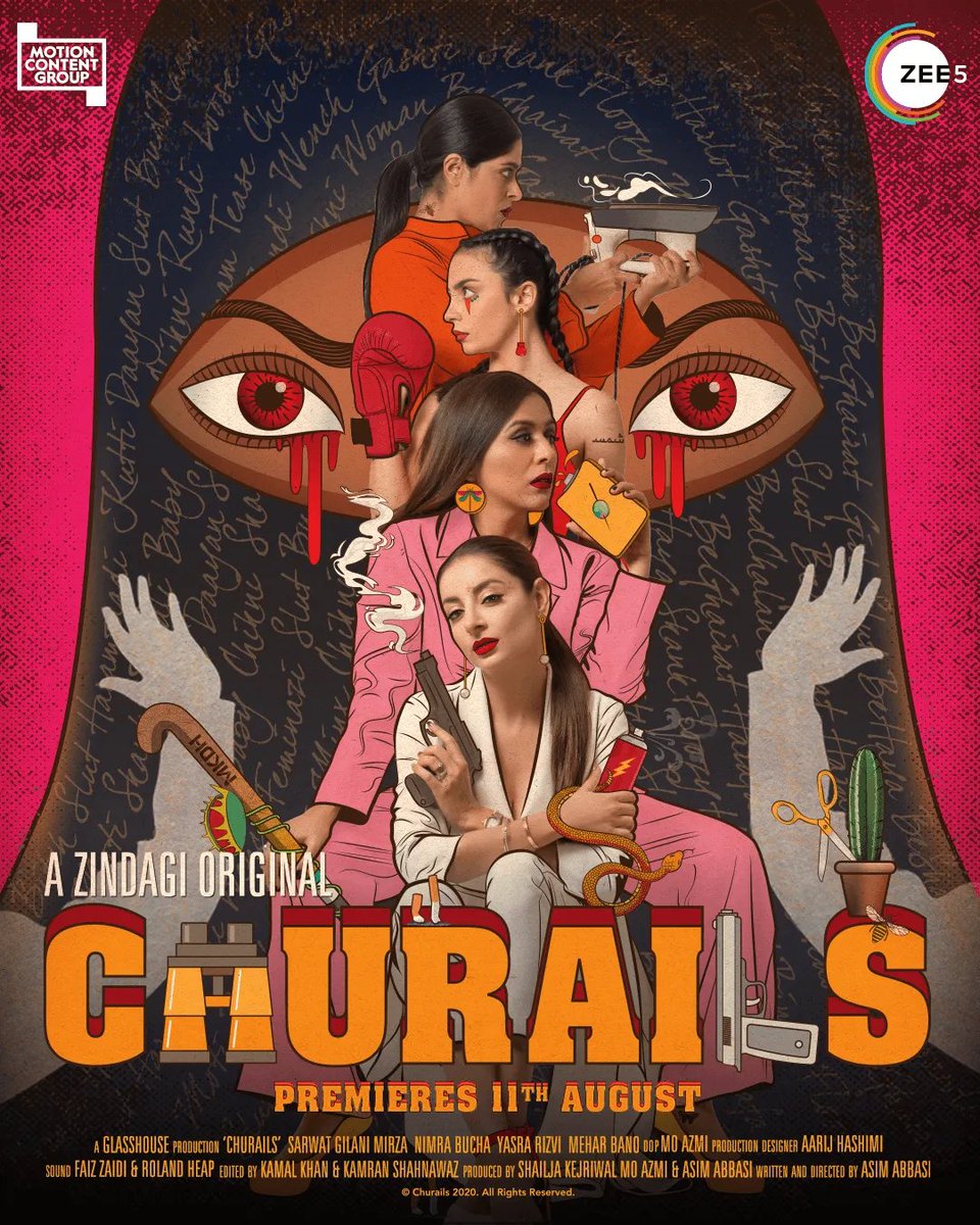 The Pak web series boasts of some solid acting and ballbusting writing. From the director of the wonderful Cake (on Netflix), Asim Abbasi. #ChurailsOnZEE5 is highly recommended.