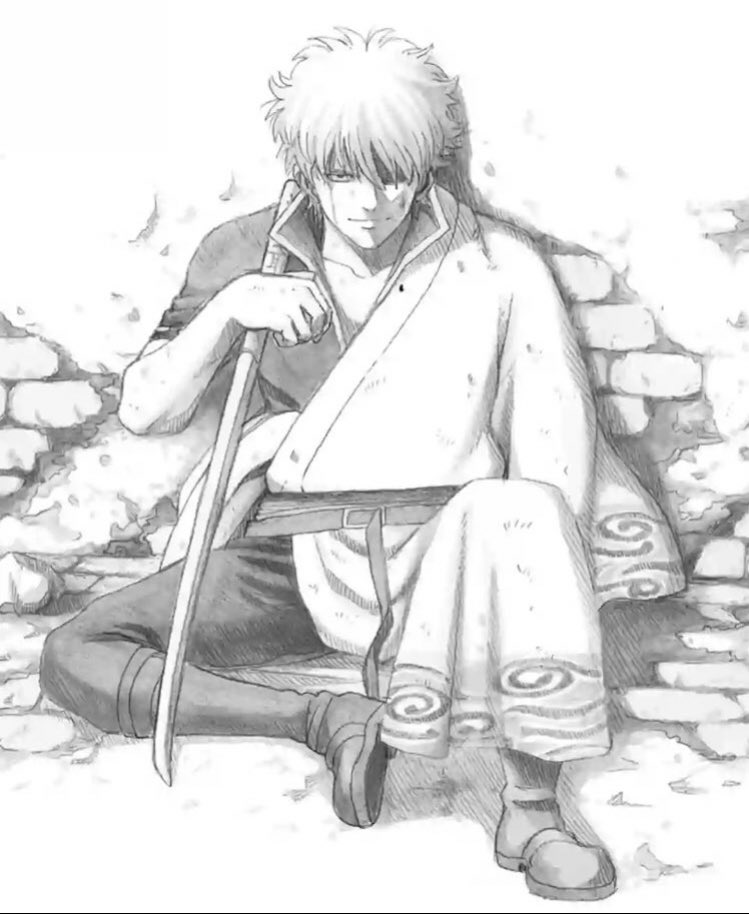 Gintama manga illustration a thread :