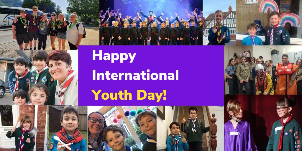 Happy #InternationalYouthDay! 

Supporting young people to shape their own adventure is at the centre of everything we do &amp; we're proud to join #Scouts around the world in celebrating the power of young people to create change!💪🌎

#YouthDay #YouthLed #SkillsForLife
