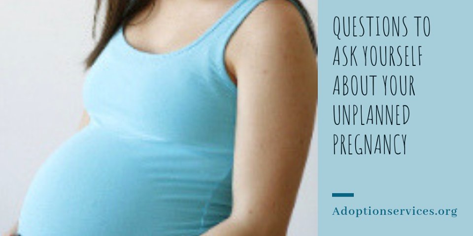 AdoptionServus's tweet photo. If you find yourself pregnant and it is an unplanned pregnancy, there are some questions you might want to ask yourself. For a list of those questions visit: https://t.co/G1hq6XV1vm  #pregnant #adoption #unplannedpregnancy #pregnancy https://t.co/DOINeU4pxZ