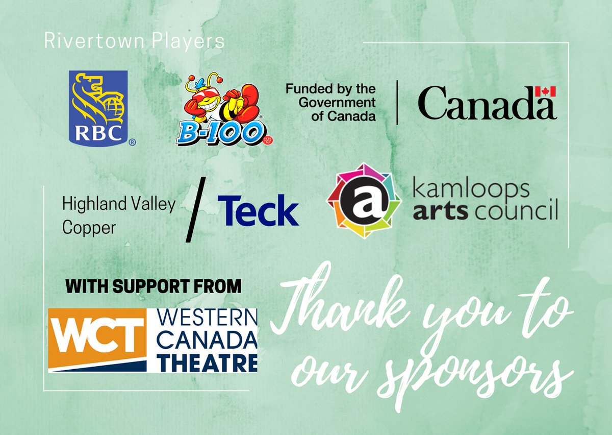 rtownplayers's tweet photo. Today the Rivertown Players send a huge thank you to all of the brilliant sponsors who made the 2020 Rivertown season as fabulous as it was! Without their support, so much of what we do wouldn't be possible! We can't possibly thank them enough! https://t.co/dilzuqbeUI