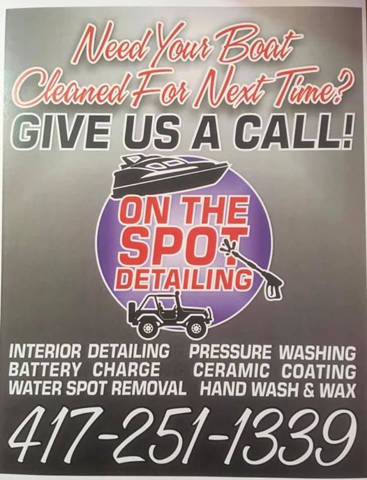 OnDetailing's tweet image. Dockside boat detailing in the 417! 
#Boatdetailing #BransonMo #417Land #Summer #Boats 
#Saveyourtime #callus #OnTheSpotDetailing #Cars #trucks #Laketime #Tablerock #TRL