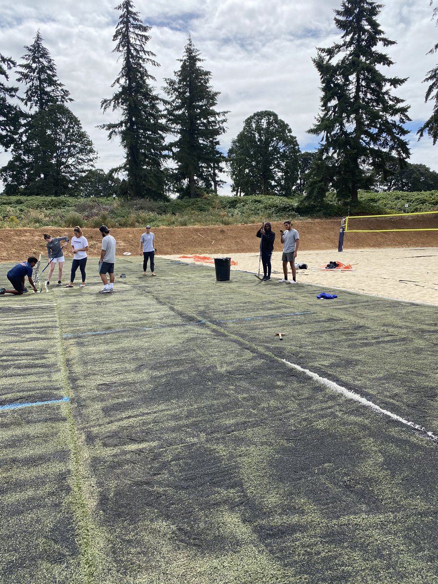 CorbanVB's tweet photo. Corban University Beach Volleyball! TURF DAY!  🏐💙💛 
@corban_u_soccer_ thank you! 
@corbanathletics @corbanuniversity https://t.co/cufsI7EhHw