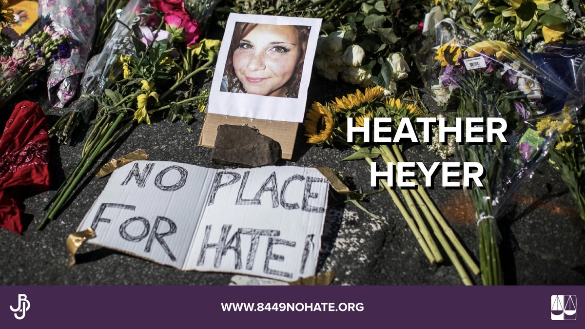 jamesbyrdcenter's tweet photo. We remember Heather Heyer, the civil rights activist who lost her life defending historically marginalized communities at the Unite the Right Rally. Her stance against hate is a reminder to all of us to continue fighting against bigotry. Learn more at @HeatherHeyerF https://t.co/MV92XoNRoR
