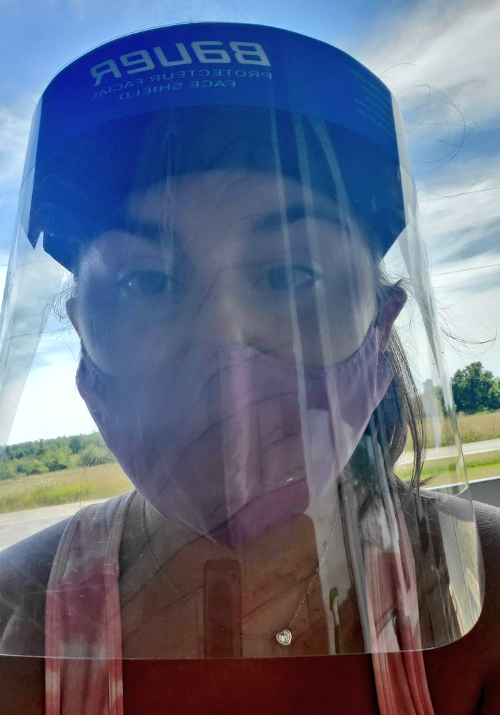 This made me sweaty. This hurt my ears. My student (summer tutoring) had no clue what I was saying half the time. However, I know this will help protect me and others. Are kids prepared for this? Are parents prepared for this?