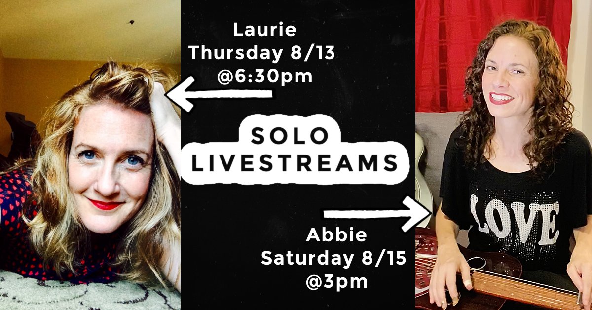 Tune in for TWO Facebook Live shows this week! Laurie on Thursday at 6:30pm & Abbie on Saturday at 3pm (eastern). Wahoo!! #redmollyband #strongwomen #livestreamconcert #livestreaming #abbiegardner #lauriemacallister #acousticmusic #facebooklive