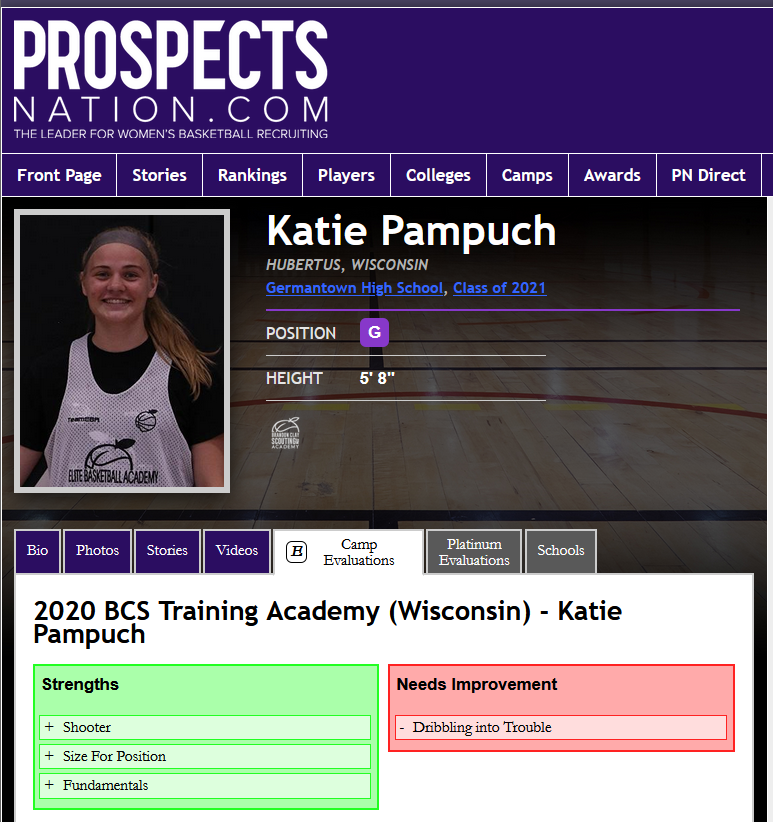 JL_Hemingway's tweet photo. #BCSTrainingAcademy 
'21 Katie Pampuch (WI) has consistent range on her jumper. She provides a great complement to any play-maker.

Read more on her game via @ProspectsNation 
https://t.co/bRoICXPnhx

Get a profile like Katie via #PNDirect
https://t.co/GxeoLj4CBJ https://t.co/VUUJROnlbX