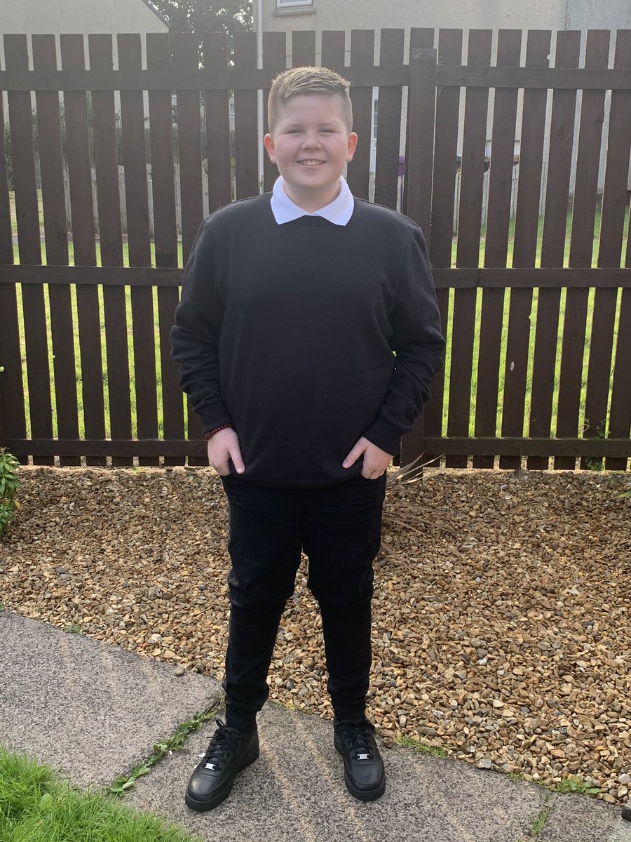 chellegav's tweet photo. From his first day in primary 1 to his first day in primary 7. He’s came a long way! Enjoy your last year Millar. You makes us proud everyday #bigdognow #topoftheschool #alwaysthebabyofthefamily @weemilzo2009 @AnnickPS https://t.co/sceQFXnhRf