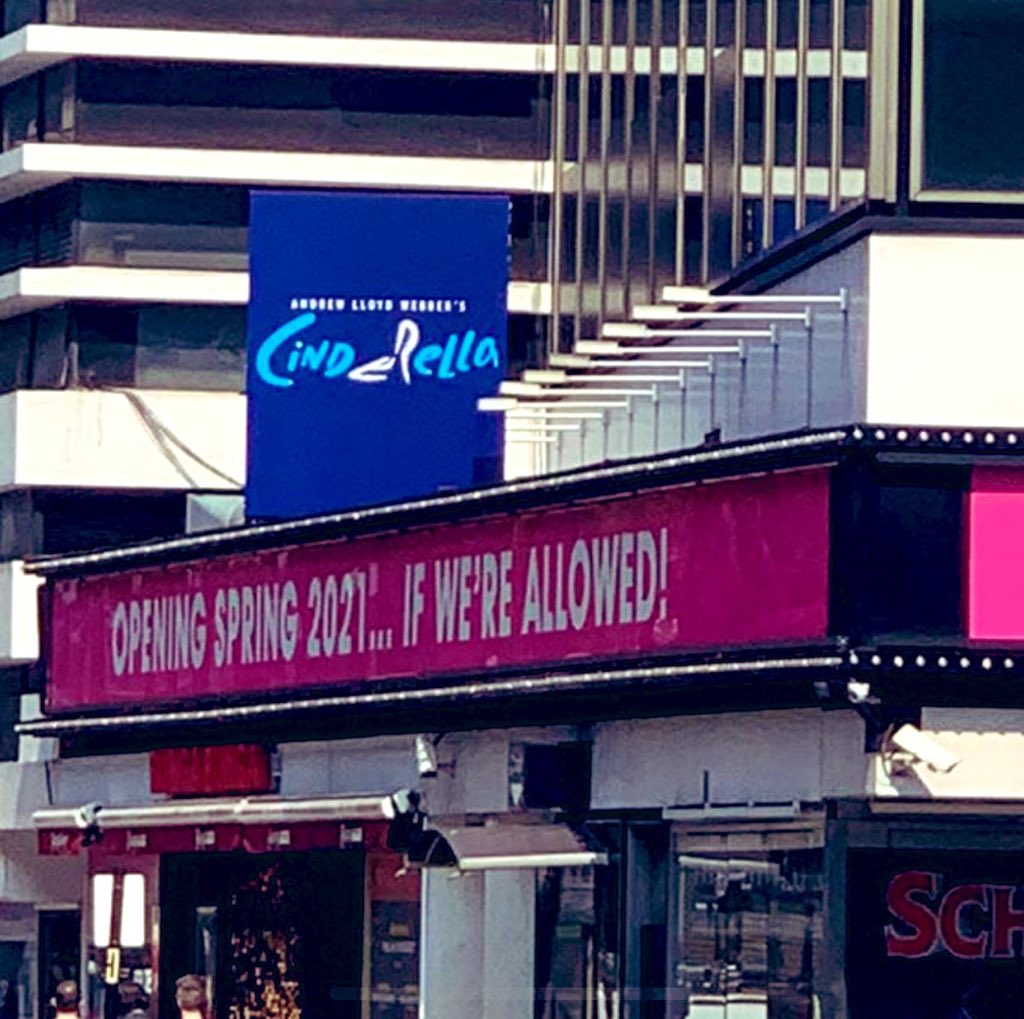 ShentonStage's tweet photo. Love this marquee for @ALWCinderella! (Via @ryancwoods88) https://t.co/BYs7gAYjvD
