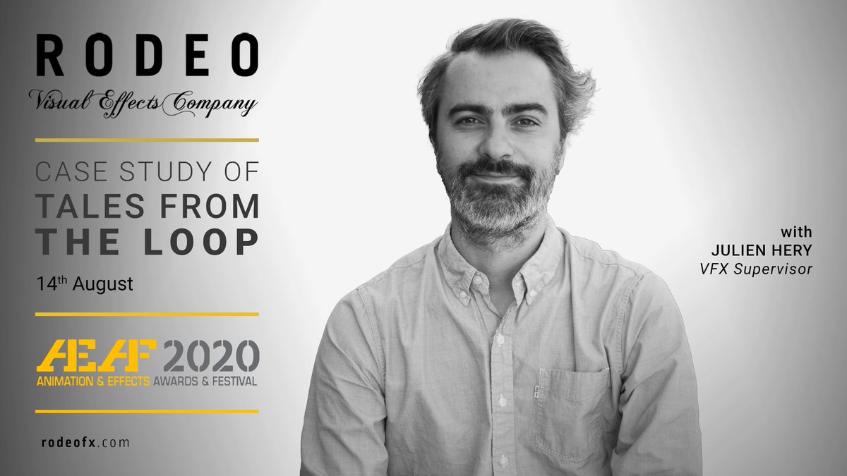Tune in August 14th at 8 P.M. EDT to hear Julien Héry share his knowledge on the VFX of @AmazonStudios' #TalesfromtheLoop. 
aeaf.tv/News/aeaf-2020…