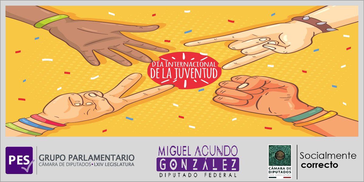 En conjunto con mis compañeros del Grupo Parlamentario <a href="/PESDiputados/">Diputados Encuentro Social</a>, apoyamos el proyecto de nuestro presidente <a href="/lopezobrador_/">Andrés Manuel</a>, al aprobar el presupuesto para que al día de hoy, programas como "Jóvenes Construyendo el Futuro" puedan llevarse a cabo.
#DíaInternacionalDeLaJuventud