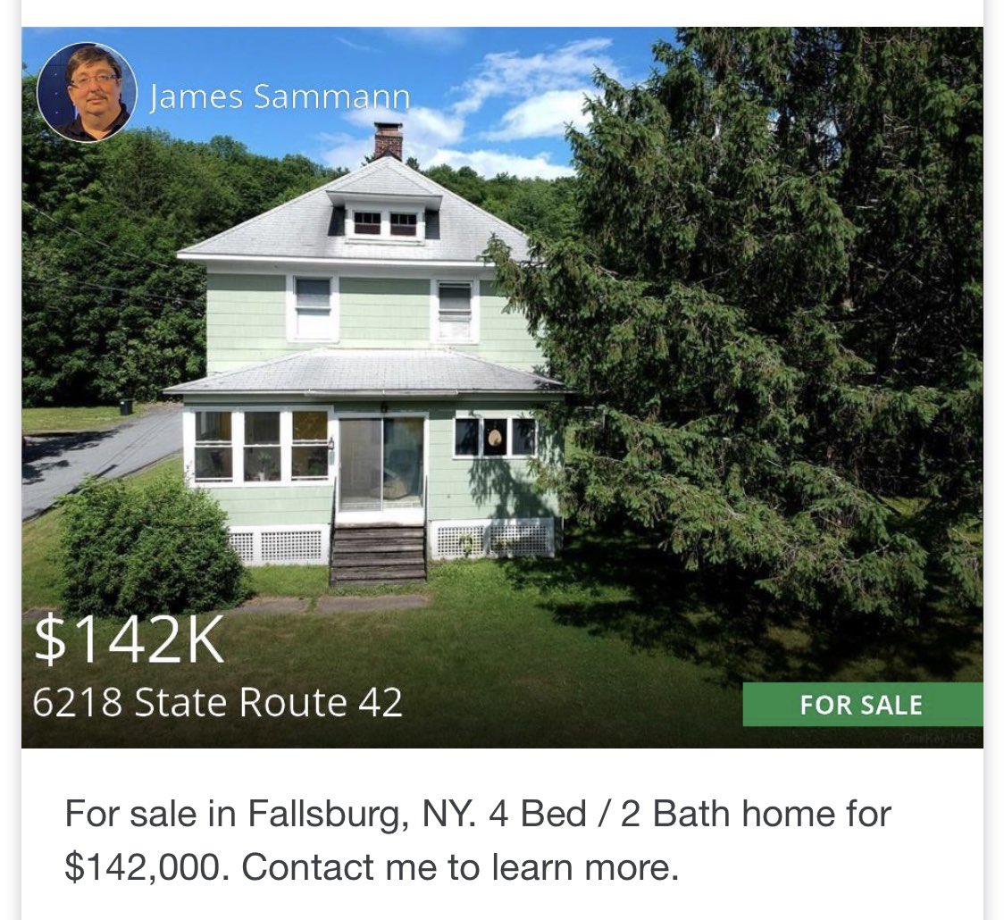 SullivanCounty's tweet image. Charming #home #forsale near the #neversinkriver in #sullivancounty if you are looking for #realestate in the #catskills check out this 4 BR home. scnyre.com/H6051289