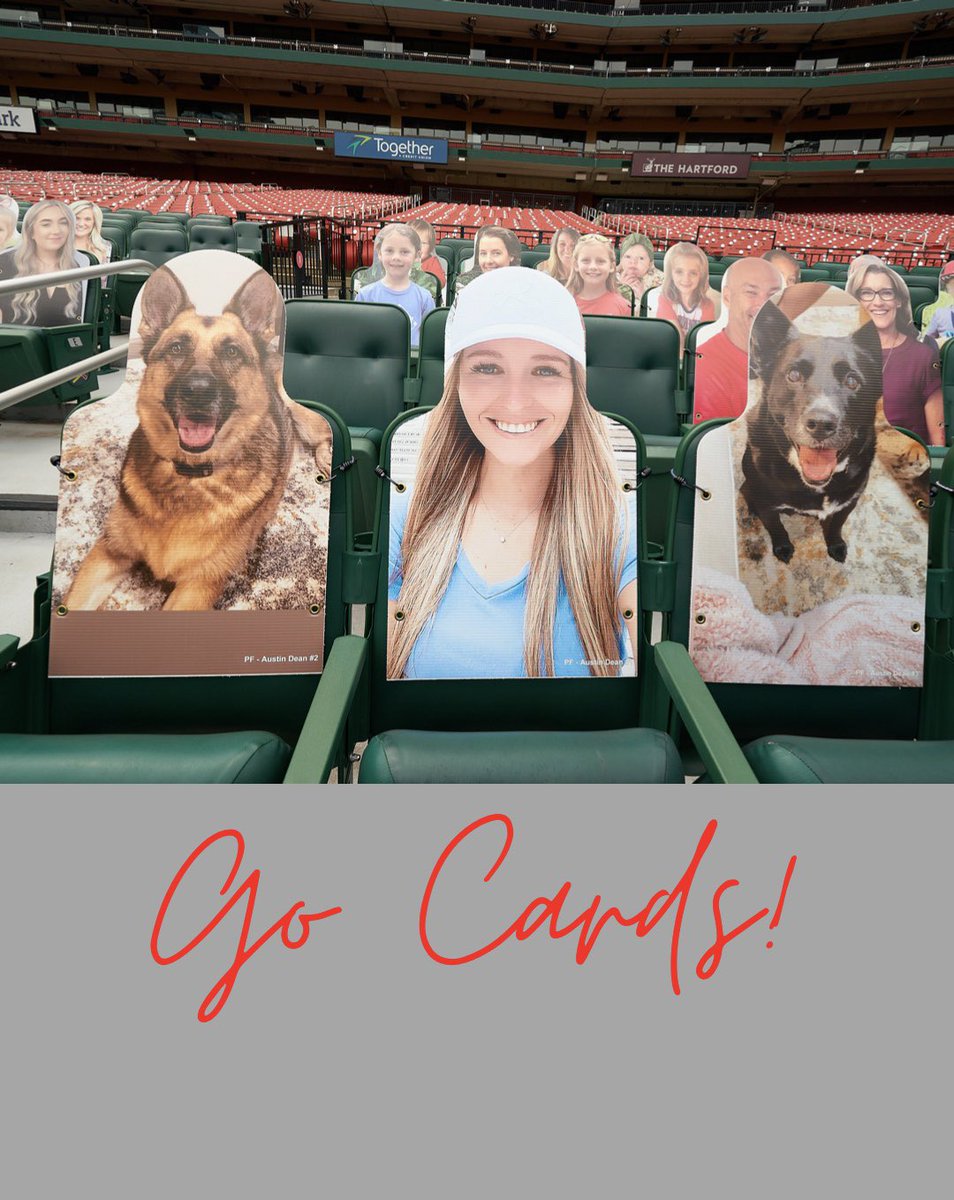 Sar_Dean3's tweet photo. Wouldn’t be a family section without my girls🤍 #STLCards https://t.co/Uw1CJt7Sft