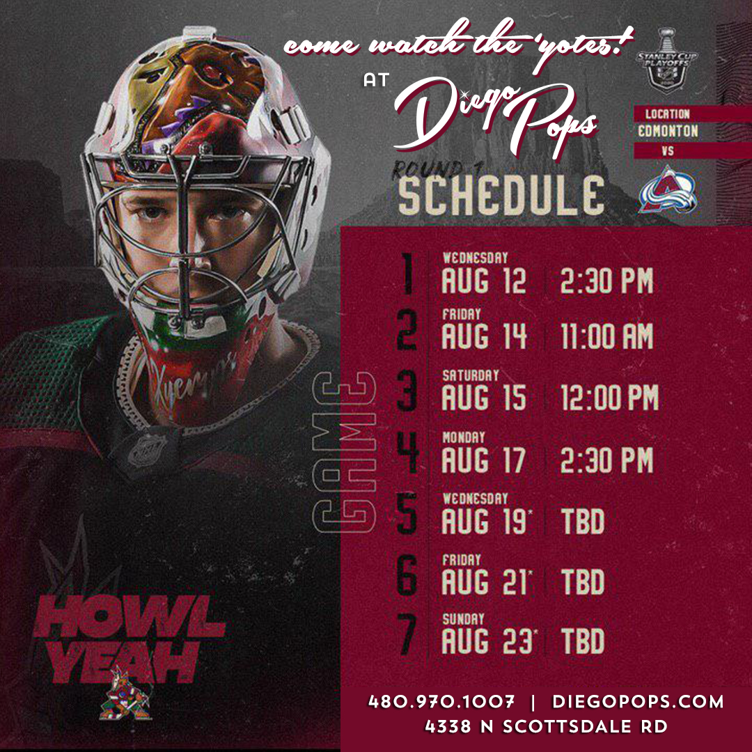 #HowlYeah #supportsmallbusiness like our friends at <a href="/DiegoPopsAZ/">Diego Pops</a> in #OldTownScottsdale for all the <a href="/ArizonaCoyotes/">Arizona Coyotes</a> <a href="/NHL/">NHL</a> #playoff #games #tacos #tequila #GoYotes @scottsdaleaz <a href="/visitphoenix/">.</a> #MyPHX #PhxEats #AZfoodie