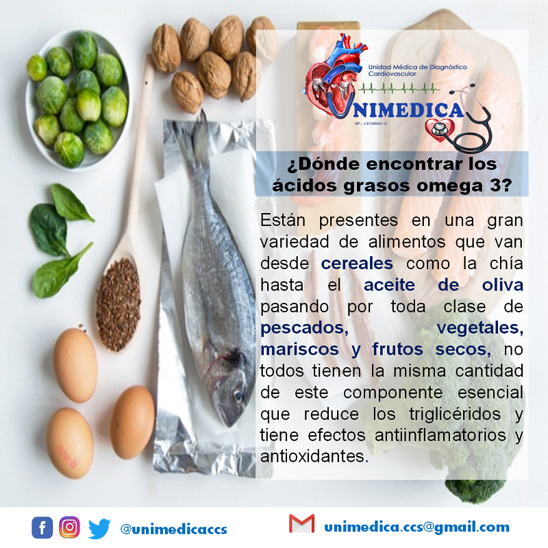 unimedicaccs's tweet photo. ¿Dónde encontrar los ácidos grasos de Omega tres? #omegatres #cardiologia #cardiology https://t.co/R9TJhwoYq3