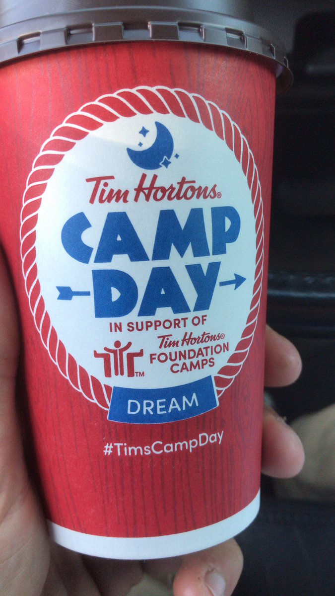 On the road for #TimsCampDay Head on over to <a href="/TimHortons/">Tim Hortons</a> and make a donation to help send under privileged youth to camps across Northern America
