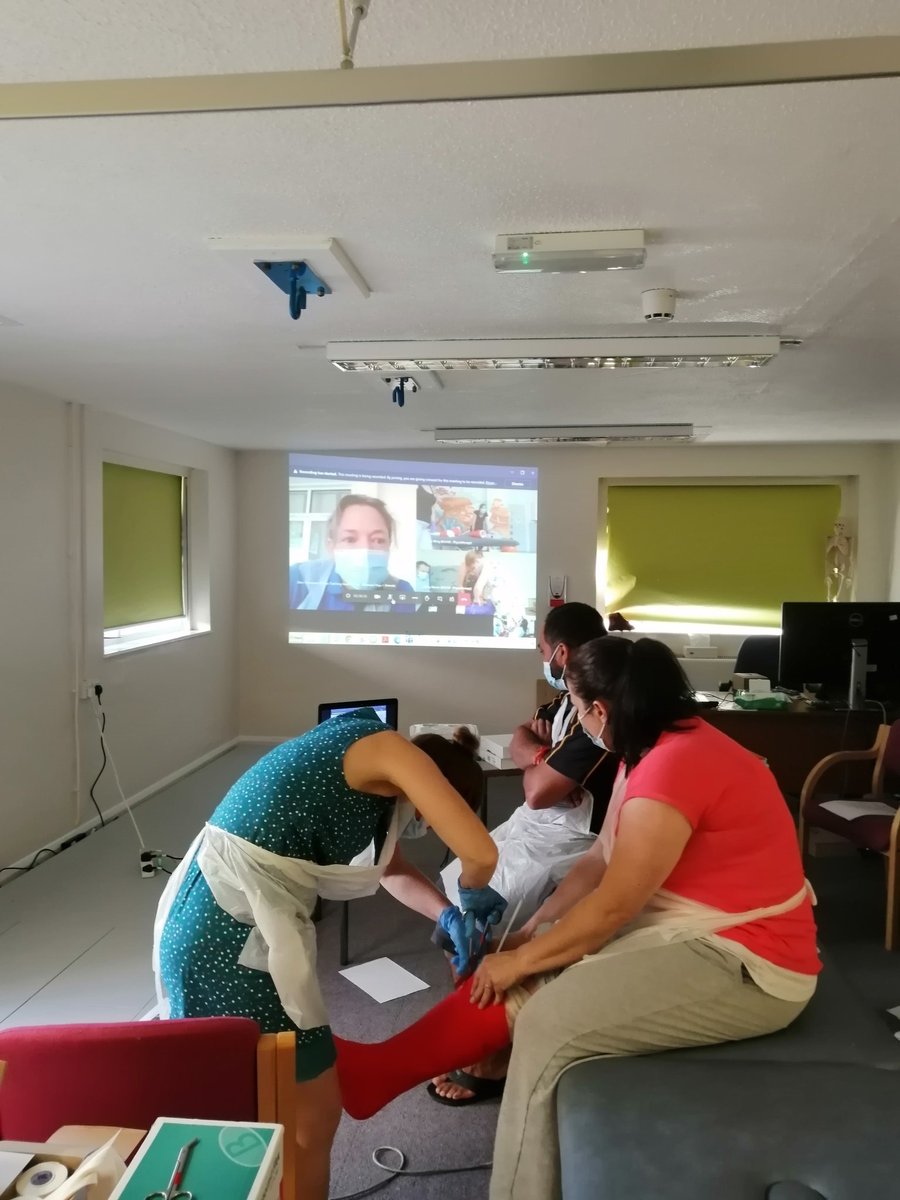 Online training as part of our <a href="/BevanCommission/">Bevan Commission</a> project. Great to see everyone and plan for paediatric services @cypphysiopthb  #bcuhb #ffisioplant #serialcasting