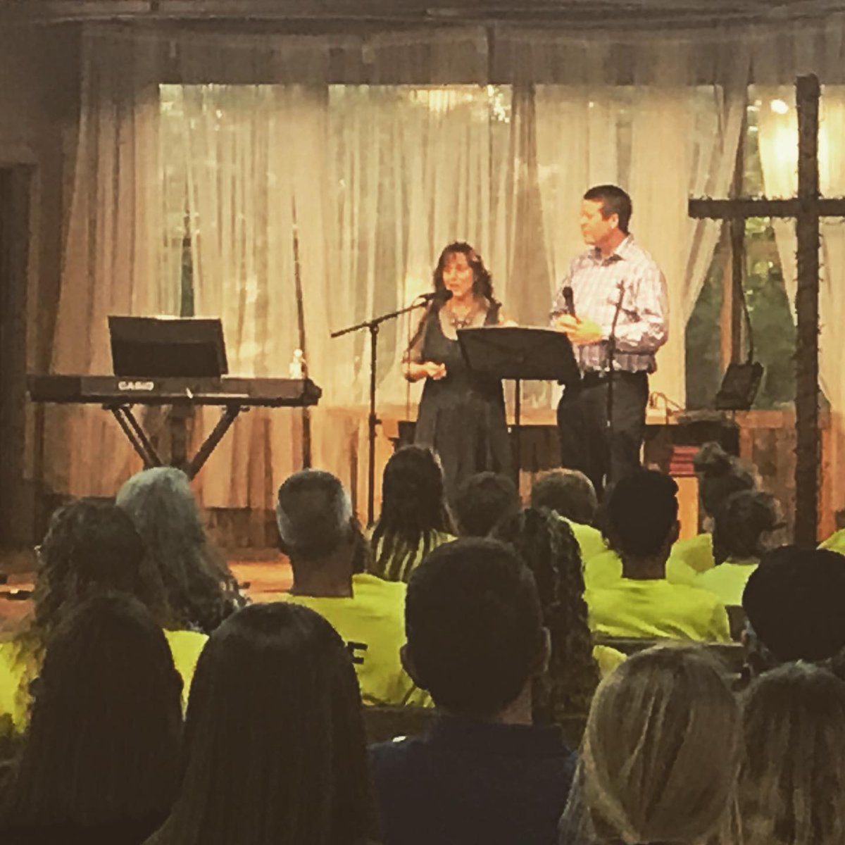 campatgalilee's tweet photo. This time last year we had the honor of hearing testimonies from Jim Bob, Michelle, Jeremiah, and Jed Dugger during Grace Fellowship’s Youth Camp! What a cool experience.

#campatgalilee #theduggers #tbt https://t.co/z6XVeFFZtI