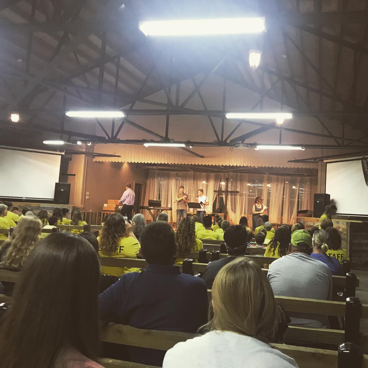 campatgalilee's tweet photo. This time last year we had the honor of hearing testimonies from Jim Bob, Michelle, Jeremiah, and Jed Dugger during Grace Fellowship’s Youth Camp! What a cool experience.

#campatgalilee #theduggers #tbt https://t.co/z6XVeFFZtI