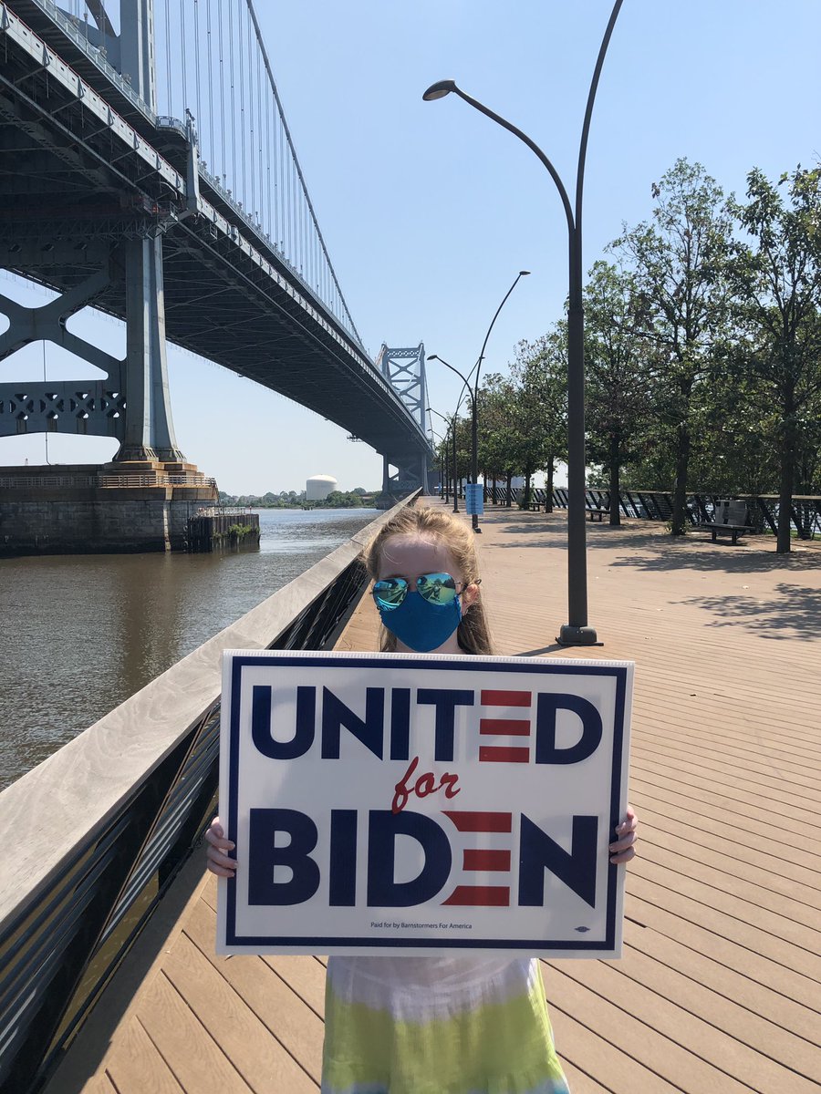 Philadelphia is #UnitedForBiden #WeWantJoe #SignsAcrossAmerica @BarnstormersUSA