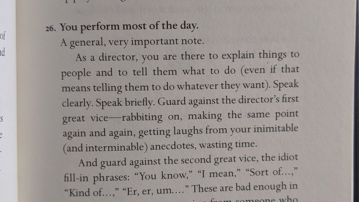 Leadership is, itself, a tradecraft of performance -- even if, like the director, you are behind the scenes.