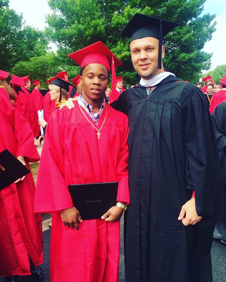 CoachDJackson's tweet photo. This popped up on my Facebook memories today. Iโm appreciative to have coached @NotEvenCocky_10 and the relationship we still have. And heโs next man up in the coaching game! https://t.co/a0AskovzVG
