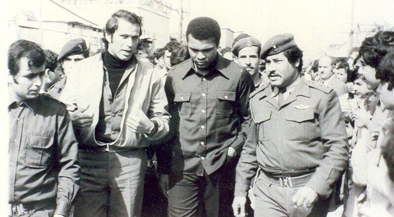 omarsuleiman's tweet photo. "Wars of nations are fought to change maps. But wars of poverty are fought to map change." - Muhammad Ali

Image from his visit to a Palestinian refugee camp in Lebanon in 1974 https://t.co/rR6417WFvB