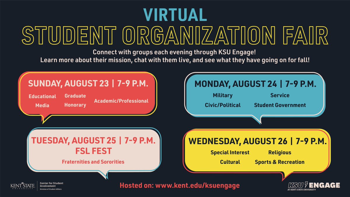 REGISTER YOUR GROUP TODAY! As the guidelines for events were released, it became clear that an in-person Blastoff event could not safely be managed at the start of this academic year. So naturally, we're going virtual! 

More info>>shorturl.at/oRY26