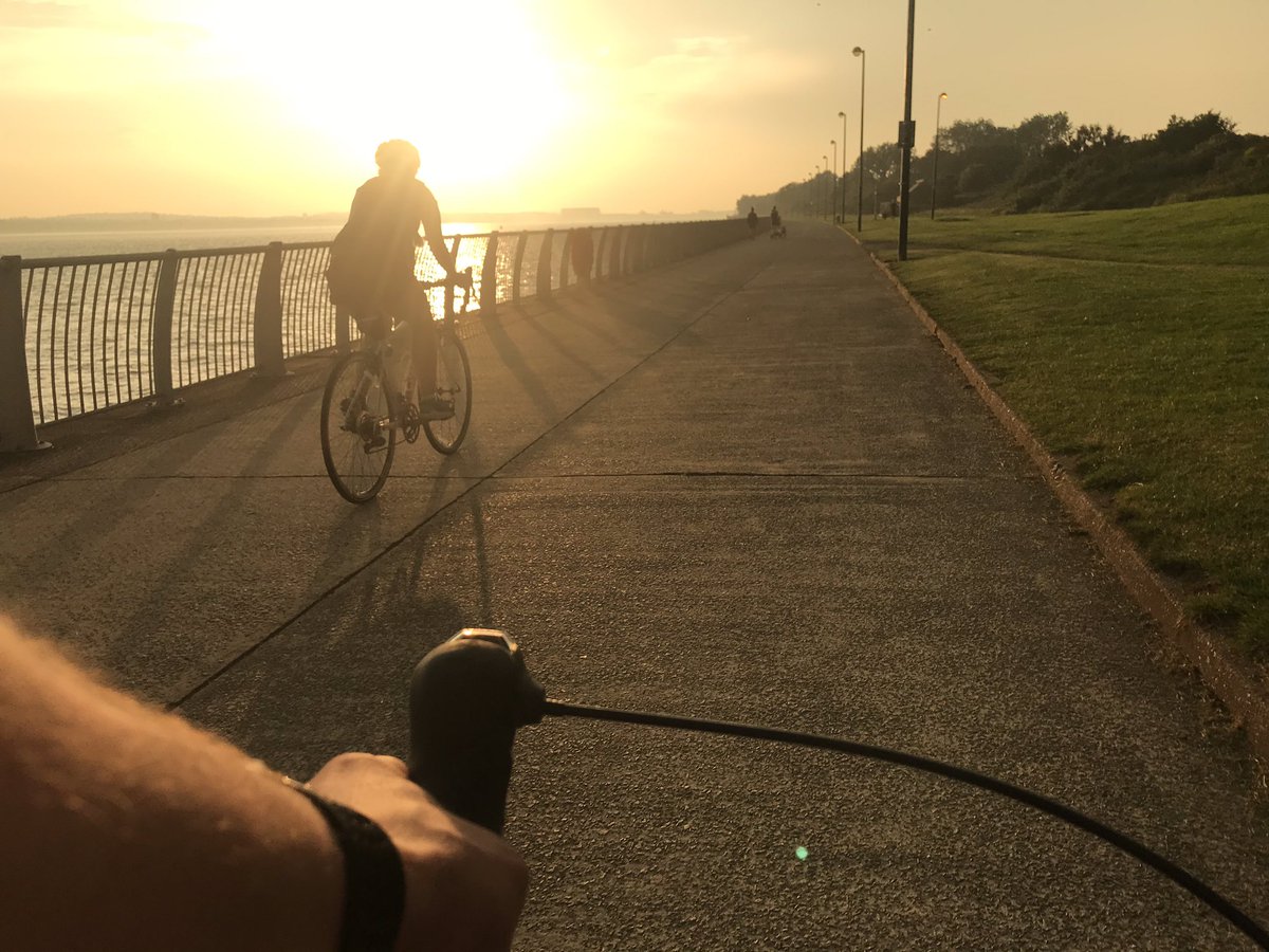 Managed a bike ride before the rain came with @theprehabphysio #AHPsActive #ahpsactiveUHA