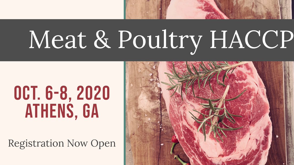 UGAEFS's tweet image. We're back and in full swing! Hurry to register for our three newly scheduled workshops! Registrations will be capped at 20 to maintain social distancing! #EFS #UGA #FoodScience #HACCP