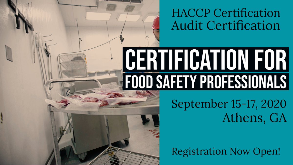 UGAEFS's tweet image. We're back and in full swing! Hurry to register for our three newly scheduled workshops! Registrations will be capped at 20 to maintain social distancing! #EFS #UGA #FoodScience #HACCP