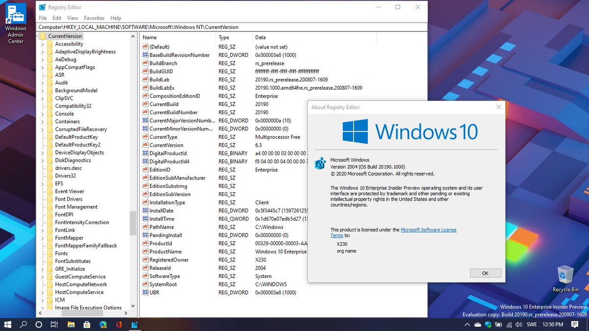WZorNET's tweet photo. 🖥️#Lenovo #ThinkPad X230 Windows 10 Enterprise,⚗️#ActiveDevelopmentBranch🏗️#InsiderPreviewBuild /20185.1000.rs_prerelease.200731-1415/ https://t.co/nZ2qgtAceF👉🏗️#InsiderPreviewBuild /20190.1000.rs_prerelease.200807-1609/ in the 👨🔧#DevChannel🚀 formerly known as the #FastRing✌️😏 https://t.co/Zuke6X8Ugk