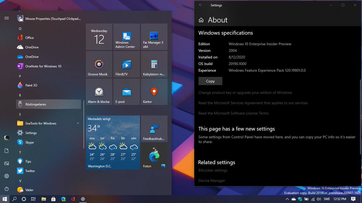 WZorNET's tweet photo. 🖥️#Lenovo #ThinkPad X230 Windows 10 Enterprise,⚗️#ActiveDevelopmentBranch🏗️#InsiderPreviewBuild /20185.1000.rs_prerelease.200731-1415/ https://t.co/nZ2qgtAceF👉🏗️#InsiderPreviewBuild /20190.1000.rs_prerelease.200807-1609/ in the 👨🔧#DevChannel🚀 formerly known as the #FastRing✌️😏 https://t.co/Zuke6X8Ugk