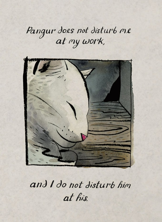 I've long since promised myself that if I ever get to live with a white cat, I'd name them Pangur Bán. Such a gorgeously and deeply human poem. (AND: beautiful picture book ) https://twitter.com/aethelflaed/status/1293637154975952897?s=20