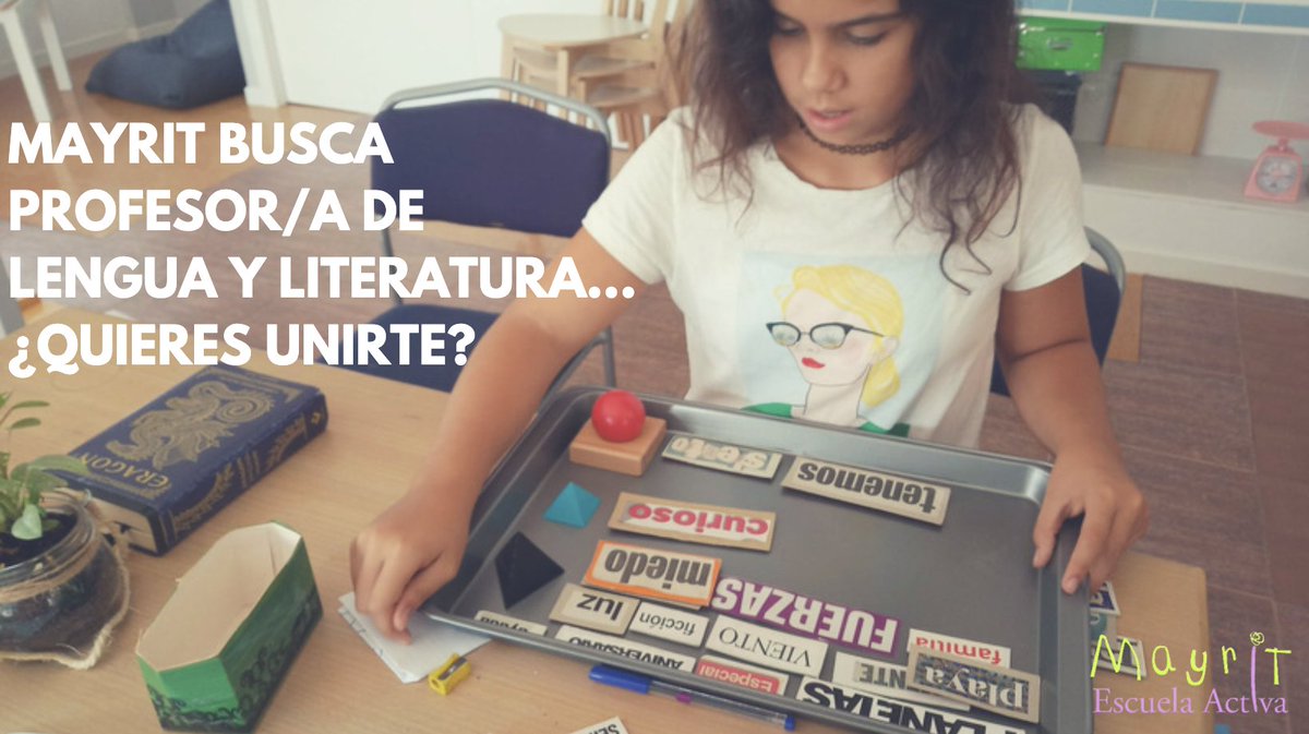 MayritActiva's tweet photo. 👉MAYRIT BUSCA PROFESOR/A DE LENGUA Y LITERATURA👈

Buscamos un/a profesor/a de Lengua y Literatura que desee formar parte de nuestra comunidad educativa, compartiendo con nuestrxs alumnxs a través del juego y el acompañamiento.

Más información en: https://t.co/TdudJTgQkc 😉 https://t.co/0uZo5NX6vS
