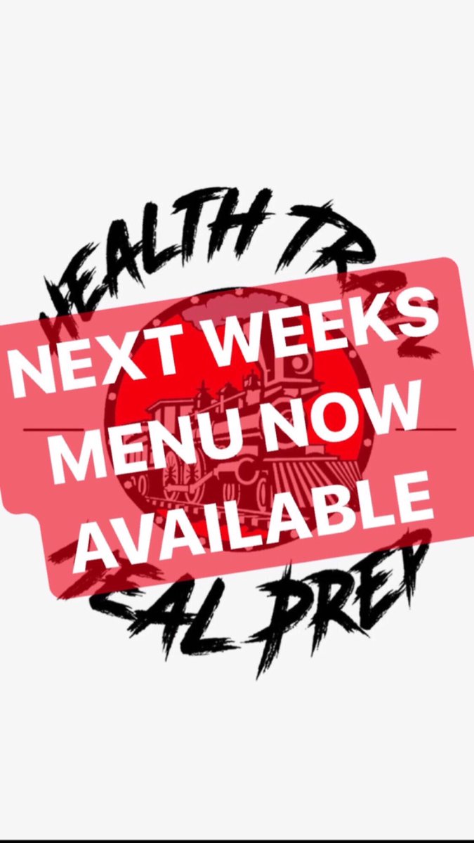 HealthTrainMP's tweet image. NEXT WEEKS MENU NOW AVAILABLE! DONT FORGET TO DM OR EMAIL US YOUR ORDER BY 5:00PM THURSDAY 💪🏻 healthtrainmp@gmail.com